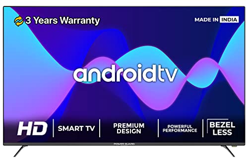 Power Guard 80 cm (32 inches) HD Ready Frameless Smart LED TV PG32S (Black)
