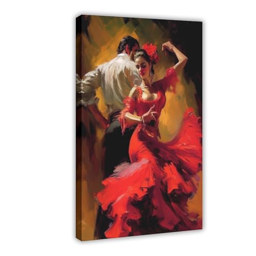 Impression sur toile couple QIOTBVV 40x60 cm pour decoration de chambre