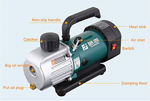 Miniatura 4 de Bomba de vacío giratoria de 110 V (3,6CFM, 15HP, aire acondicionado)