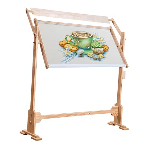 Cadre de broderie universel en bois, support rotatif réglable de couture
