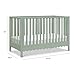 DaVinci Sammy Scallop 4-in-1 Convertible Crib in Light Sage, GREENGUARD Gold Certified