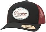 Hurley Mens' Hat - Beach Break Trucker Water Resistant Baseball Cap, Size One Size, Black