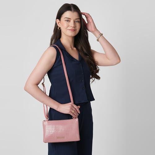 Image of Caprese Suzie Sling Small Bag for Women | Stylish Sling Bag with Adjustable Strap, Secure Zip Closure for Comfortable Wear |Versatile Handbag for Everyday Use, Travel and Special Occasions
