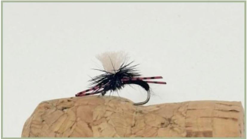 Legged Klinkhammer Trout Flies, Black Choice of Sizes and Quanity, Best Emerger Flies, Parachute flies (3, 14)