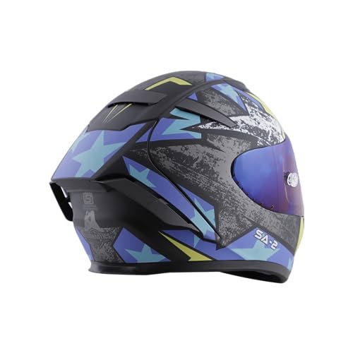 Image of Steelbird SA-2 Star ISI Certified Full Face Graphic Helmet