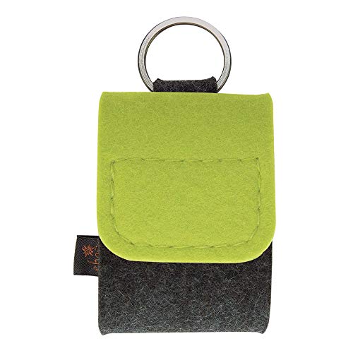 ebos Trousse de Pharmacie homéopathique Premium Poches de granules en véritable Feutre de Laine ✓ 4 Boucles pour flacons à granules | Etui à granules, Pochette d'homéopathie (Vert Citron) Cover