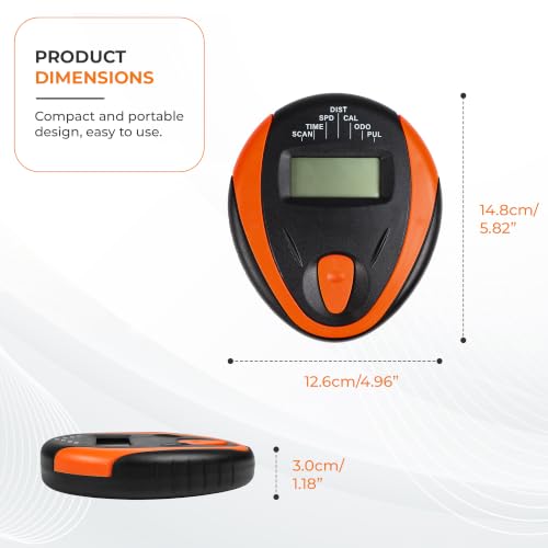 Monitor de velocímetro LCD para bicicleta estacionaria 3TVol, pantalla digital para ejercicio con medición de frecuencia cardíaca y seguimiento de tiempo, velocidad, distancia y calorías miniatura 3