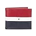 Produktbild Tommy Hilfiger Herren RFID Blocking 100% Leather Ranger Passcase Wallet Zweifalten-Geldbörse, Rot/Marineblau, Einheitsgröße