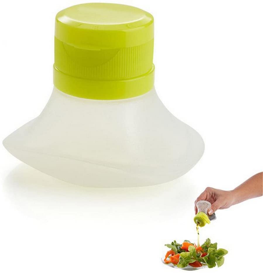 Amazon.com: Portable Salad Dressing Containers set of 3- Silicone Squeeze  Bottle Leak Proof Cap Kitchen Tool Mini Food Storage Containers Small Dip  Condiment: Home & Kitchen