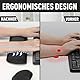 Gimars Upgrade Enlarge Silky and Superfine Fabric Gel Memory Foam Keyboard Wrist Rest Set, Ergonomic Keyboard Mouse Wrist Support for Typing Pain Relief, Comfort for Office, Gaming, Computer, Black