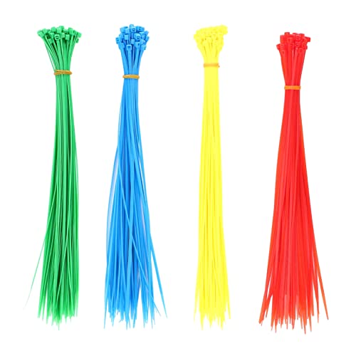 Abraçadeiras para cabos, vermelho, azul, verde, amarelo, ampla aplicação, nylon de 18 libras, serviç