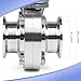 JMCOLMT 1.5 Inch Butterfly Valve 2 Pcs Tri Clamp Sanitary Stainless Steel 304 with Trigger Handle Tri Clamp Butterfly Valve