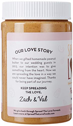 Spread The Love Almond Cashew Power Butter, 16 Ounce (All Natural, Vegan, Gluten-Free, No Salt, No Sugar, No Palm-Oil, No-Gmos) (1-Pack) #TOP1