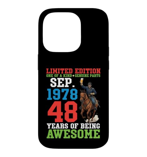 Ltd Edition 1978�N9�� Happy 48 Years Of Being Awesome �X�}�z�P�[�X iPhone 14 Pro �p