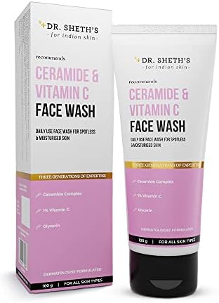 Ceramide & Vitamin C Face Wash | 1% Vitamin C | For All Skin Types | To Cleanse & Brighten Skin | 100 ml