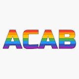 Acab - Gay Pride Sticker Vinyl Bumper Sticker Decal Waterproof 5"