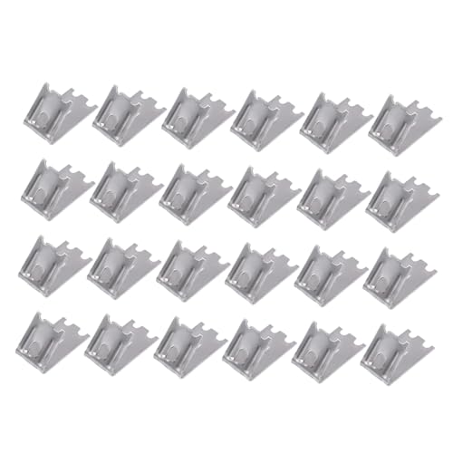 Gogogmee 20 Piezas Ganchos Inoxidable para Estantes de Frigorífico Clips de Repuesto Resistentes y Duraderos para Soporte de Estantes Congeladores y Vitrinas Refrigeradas