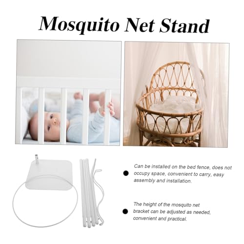 Support de moustiquaire stable pour lit bébé réglable sans perçage