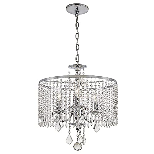 Home Decorators Collection 3 Light Polished Chrome Chandelier With K9 Crystal Dangles Model 1001789669 #TOP5