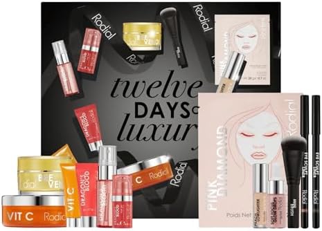 Rodial Advent Calendar Luxurious Skincare & Makeup Kit | 12 Days of Luxury | Skincare Kit | Glowing | Firming | Hydrating