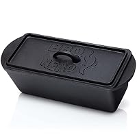 Dutch Oven Rectangulaire BBQ-Nerd 10,8L - Fonte Sans Plomb Pour Cuisson Outdoor - Four + Poêle Combo