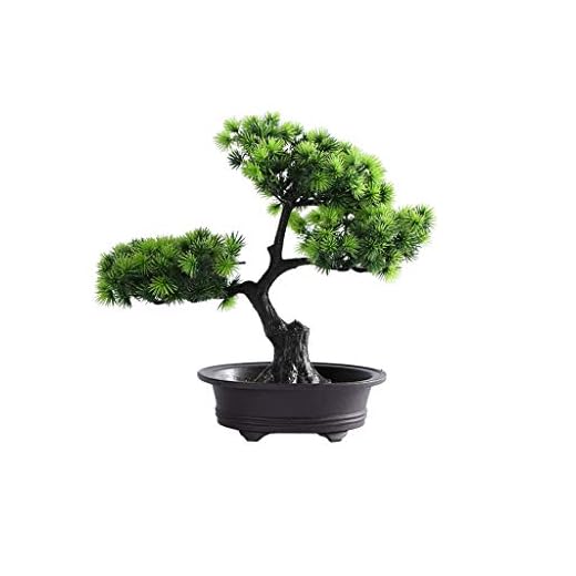 Konstgjord växt Simulering träd grön växt krukad simulering träd utomhus trädgård hem kontor dekoration simulering träd falsk växt konstgjord bonsai Lämplig för vardagsrum och sovrum (Size : A)
