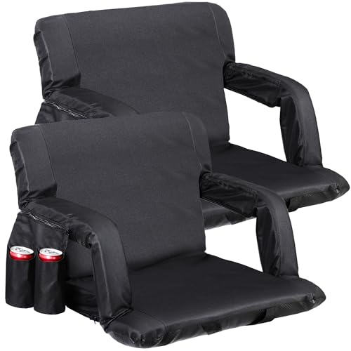 Oteymart Set of 2 Extra Wide Stadium Seat for Bleacher