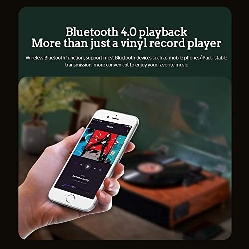 AURADO Tourne-Disque Bluetooth Platine Vinyle Tourne-Disque avec Haut-parleurs intégrés pour disques Vinyle 3 SP (Tourne… - Les Beatles, Paul McCartney, John Lennon, RIngo Starr, George Harrison AURADO Tourne-Disque Bluetooth Platine Vinyle Tourne-Disque avec Haut-parleurs intégrés pour disques Vinyle 3 SP (Tourne… – Image 3