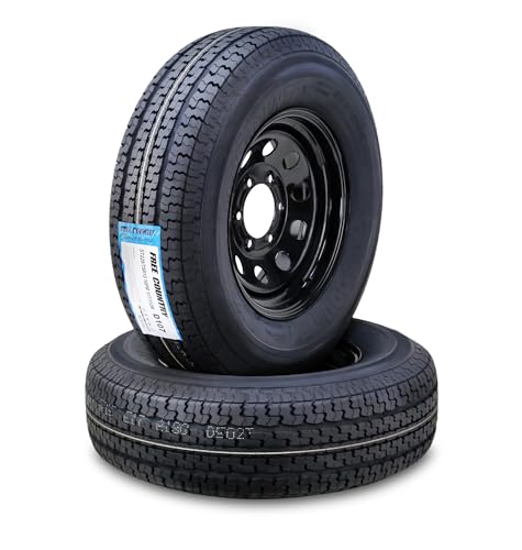 Free Country Trailer Tire & Wheel Set 2, ST225/75R15, 6 Lug