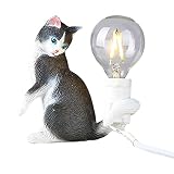 ADSFASF Lampada da Parete for Comodino a Forma di Gatto Artificiale, scrivania, Decorazione Notturna, Regalo di inaugurazione della casa - 10x6x9,5 cm/585