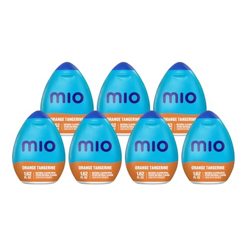 Image of MiO Vitamins Liquid Water Enhancer for Vitamins, Sugar Free Hydration and Drink Mixing, Naturally Flavored Water Drops, Orange Tangerine, 1.62 Fluid Ounce (Pack of 7)