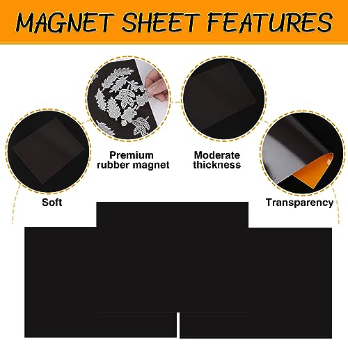 Image of 160 PCS Stamp and Die Storage Bag and Rubber Magnetic Sheets, Die Storage Set for Storage Die Cutting, DIY Scrapbooking