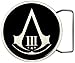 Produktbild Assassin's Creed III - Schwarze runde Schnalle