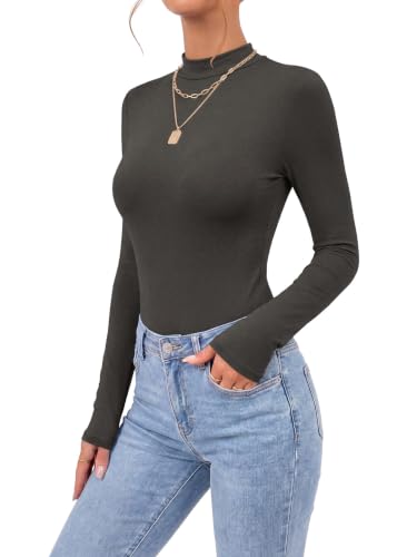 Image of OPOIPIN Women's Long Sleeve Basic Bodysuit