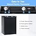 Smad Propane Refrigerator 3 Way Caravan Propane Fridge 110V/12V/LPG for Car 12V RV Refrigerator Quiet 2.1 cu.ft, Black