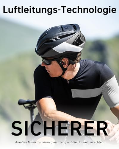ANCwear Open Ear Kopfhörer Bluetooth 5.3, Bluetooth Kopfhörer Sport IP67 wasserdicht, Wireless Earbuds Ultraleicht 27g für Fahrradfahren Gym Running Work – Bild 4