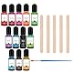 12 Stück Farbpigmente Für Gießpulver, Farbe Für Gießpulver Anzug, Gießpulver Farbe, Pigmente Für Gießpulver, Farbe Für Gips Gießpulver Für Liebhaber Der Malerei Farbkorrektur Und Gipsgraffitis