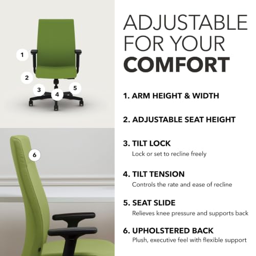 Image of HON Ignition 2.0 Ergonomic Office Chair, Lumbar Support, Desk Chair, Pear