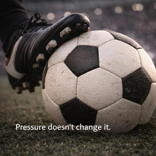 Image of Playzoo Black & White Football Size 5 - Soccer Ball Size 5 for Training, Match & Daily Play - Durable Water-Resistant Butyl Football (design3)