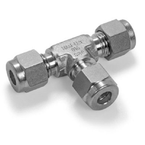 HAM-LET 764LSS1/8 1/8 INCH Union, Stainless Steel Fittings, Union TEE Fitting, LET-LOK Tube Fitting, 764L