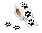 Fundraising For A Cause | Black Paw Print Stickers - Awareness Stickers for Animal Rights...
