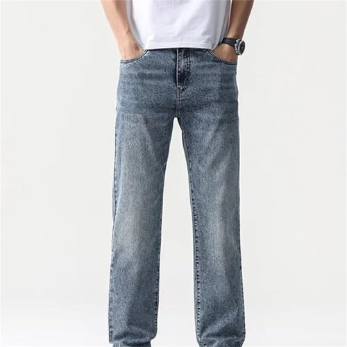 Men's Wide-Leg Jeans – Baggy Loose Straight Retro Blue Denim Pants, Streetwear Fashion Pockets2
