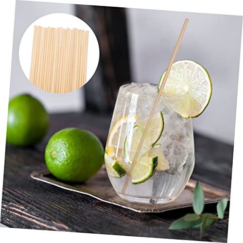 100 pitillos descartables para fiesta 20 cm caqui miniatura 7