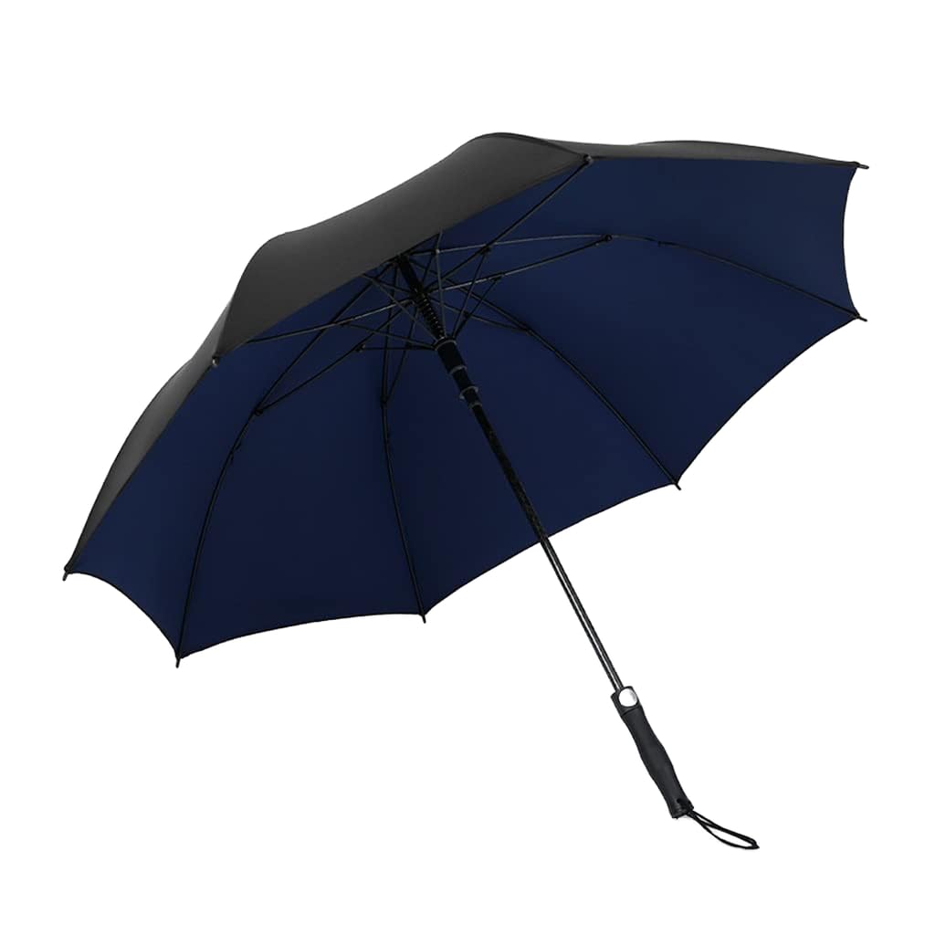 Parapluie de Golf Double Automatique Anti-Retournement avec Poignée Droite Confort