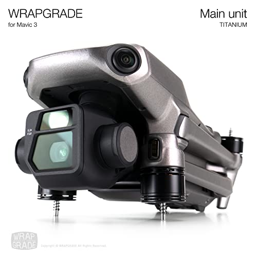 Image of WRAPGRADE Full Skin Stickers for DJI Mavic 3 / Mavic 3 Classic (Titanium)