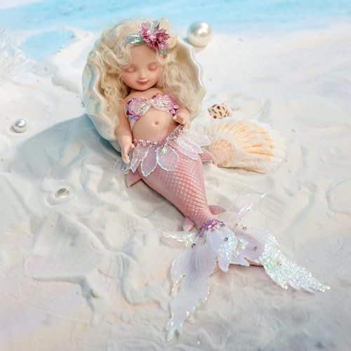 Muñeca bebé de silicona platino 10 pulgadas realista miniatura 6