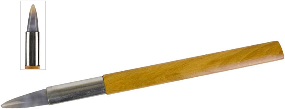 8-1/2" Knife-Edged Style Agate Jewelry Wax Carving Stone Setting Bezel Closing Burnisher Precious Metal Clay Tool