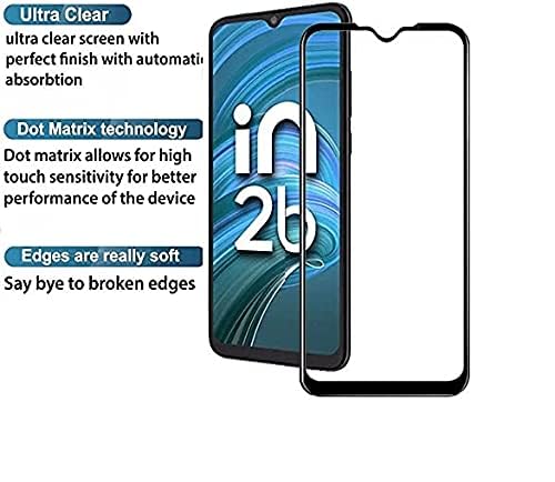 Image of DD SON Premium HD+ Tempered Glass Screen Protector Guard Compatible For Micromax IN 1B / Micromax IN 2B | Edge to Edge Coverage With Easy installation kit for Smartphone