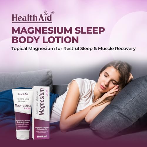Image of HealthAid Magnesium Glycinate & Magnesium 10% - 100ml Sleep Lotion