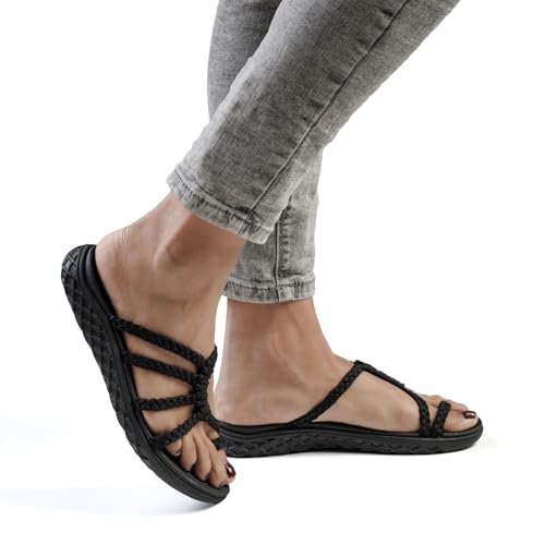 Plaka Wave Flip Flops for Women with Arch Support – Comfortable Womens Flip Flops for Walking – Lightweight Vegan Summer Sandals – Water Resistant and Stylish Beach Slides4